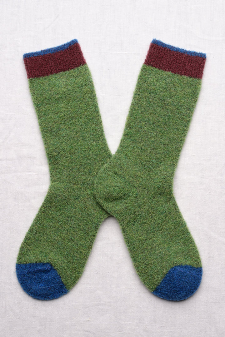 Plain Wool Socks - Green