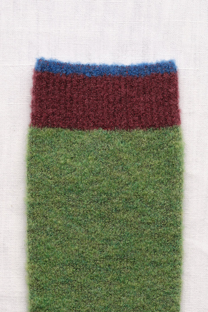Plain Wool Socks - Green