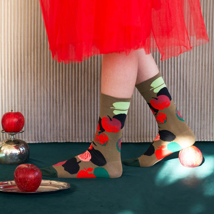 Apple Socks - Taupe