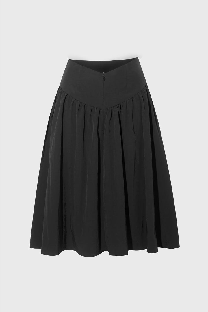 Deba Midi Skirt - Onyx