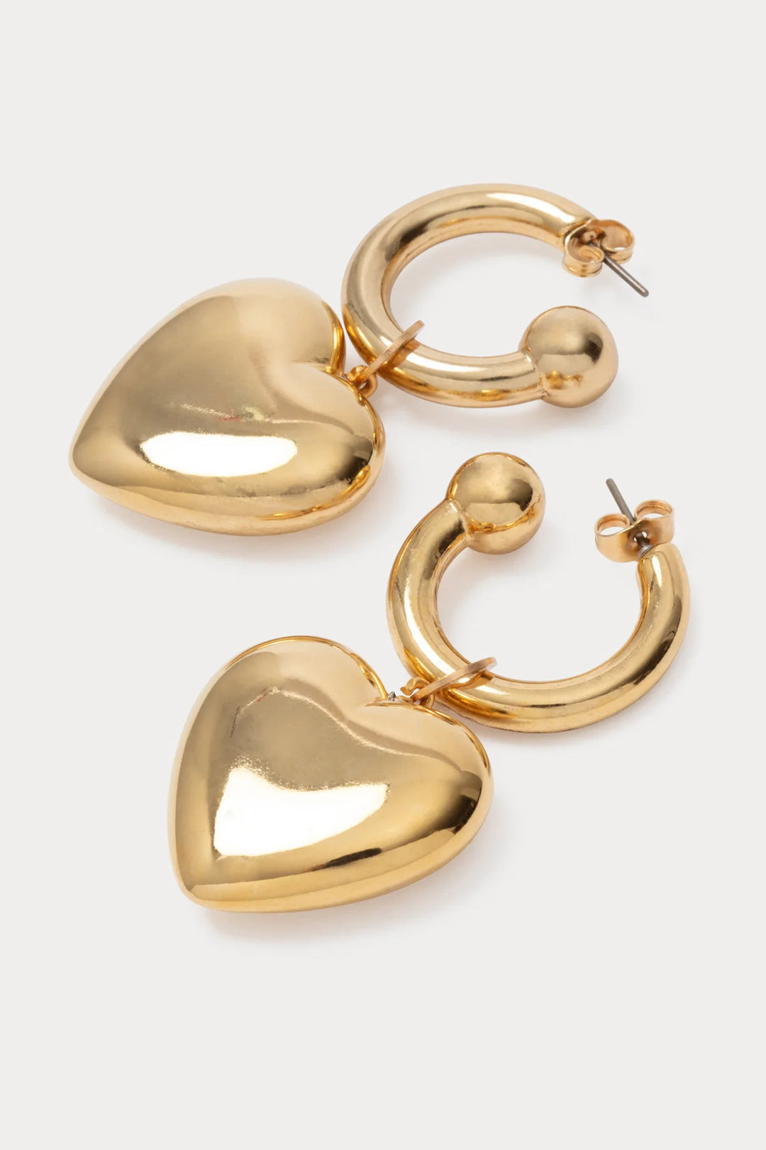 Amour Hoop Earrings - Gold
