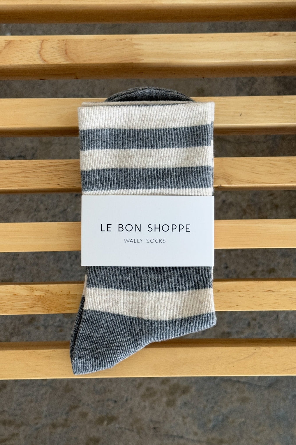Wide Wally Socks - Grey Stripe - Frontiers Woman