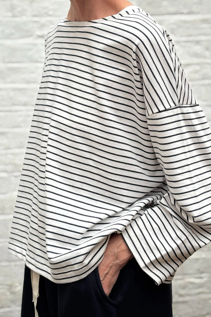 Martha Long Sleeve - Navy Stripe