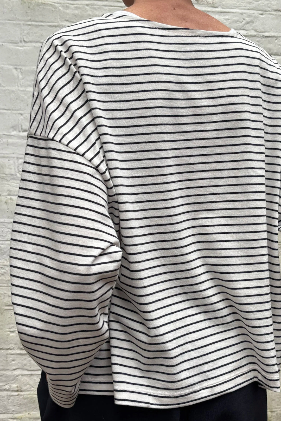 Martha Long Sleeve - Navy Stripe