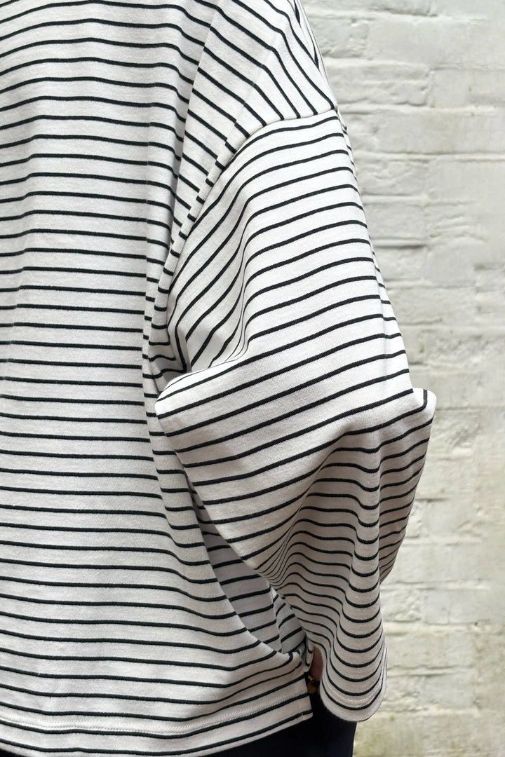 Martha Long Sleeve - Navy Stripe