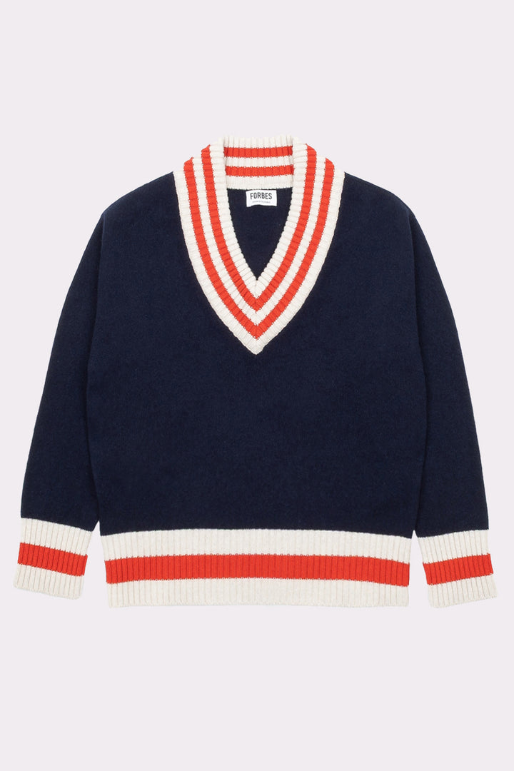 Cricket Sweater - Navy - Frontiers Woman