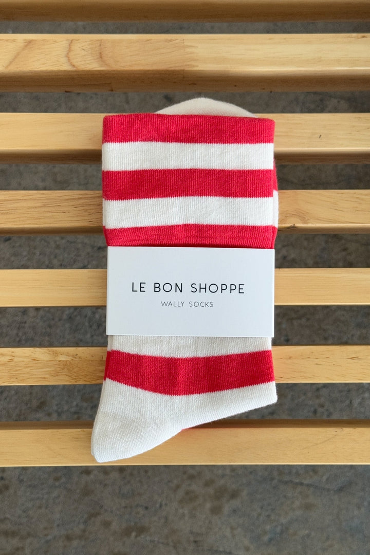 Wide Wally Socks - Red Stripe - Frontiers Woman