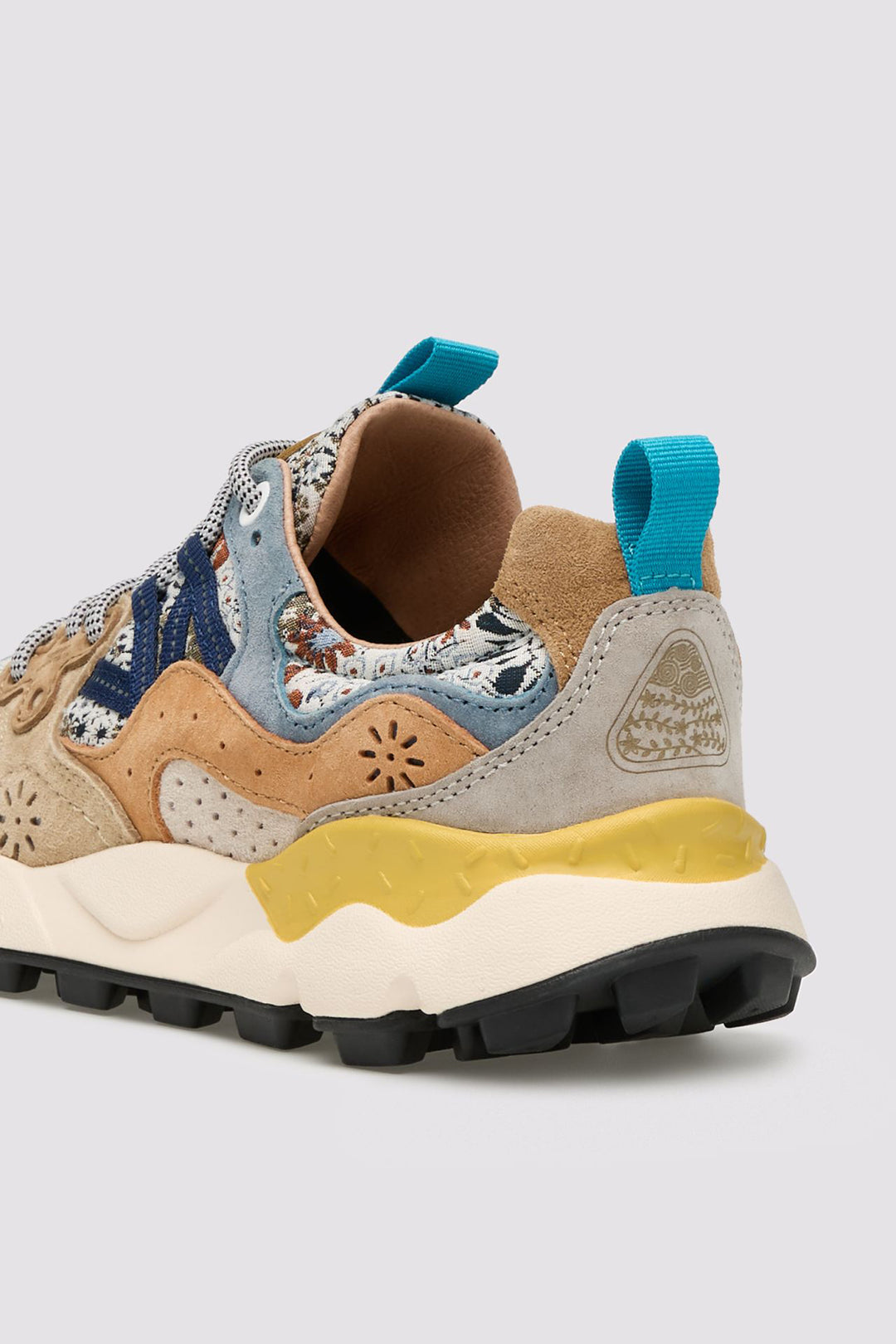 Yamano 3 Women Flower Print Sneaker - Cloud Grey/Taupe/Cream