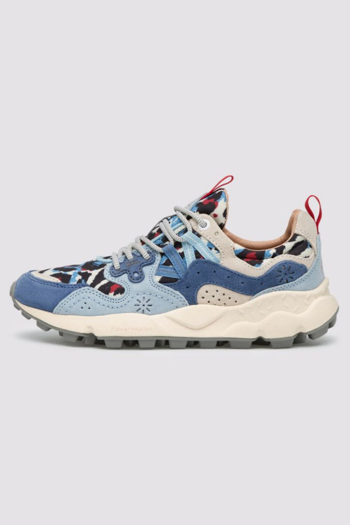 Yamano 3 Sneaker - Sky Blue Leopard