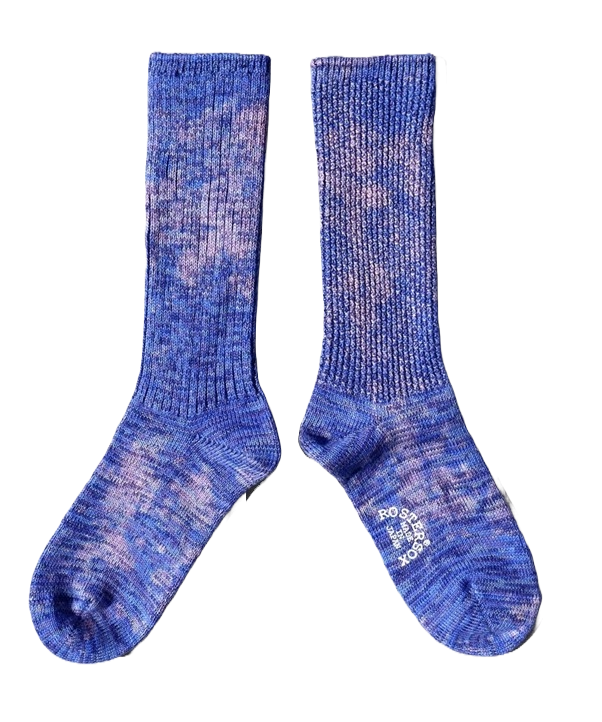 Rostersox - Blue Tie Dye Melange Socks