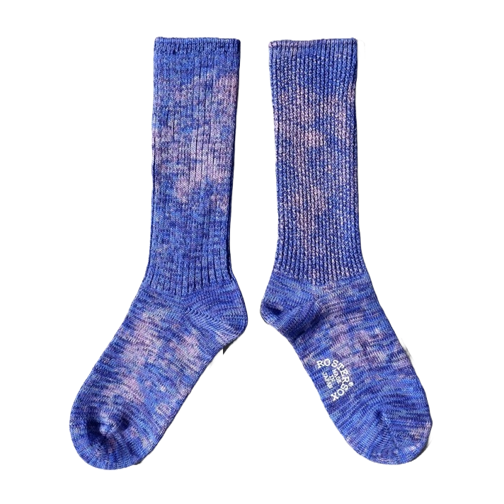 Rostersox - Blue Tie Dye Melange Socks