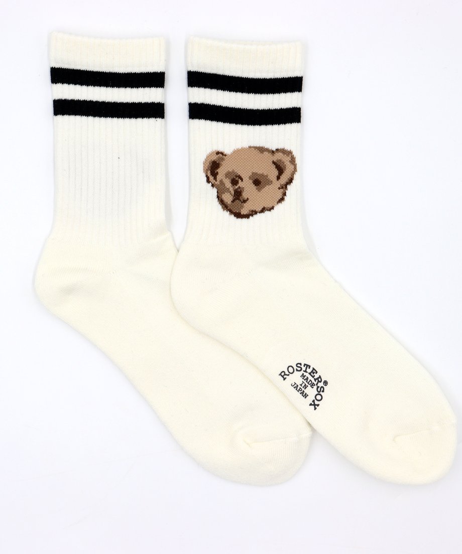 Bear Socks - White