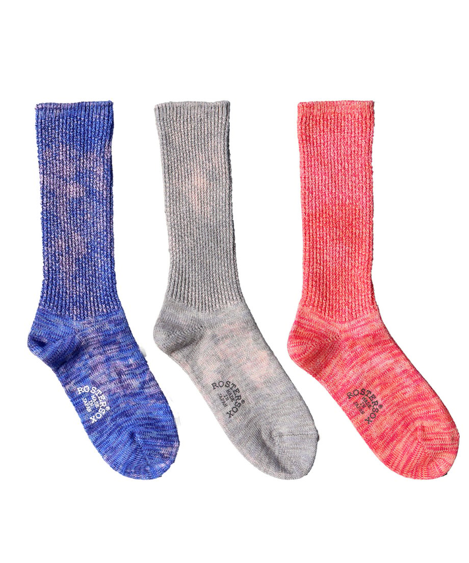 Rostersox - Blue Tie Dye Melange Socks