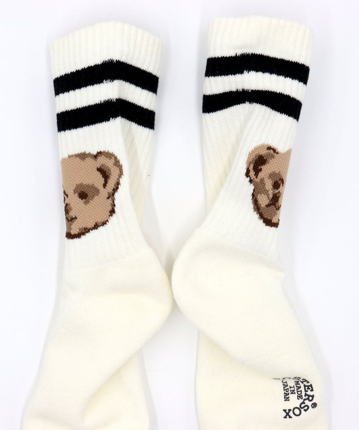 Bear Socks - White