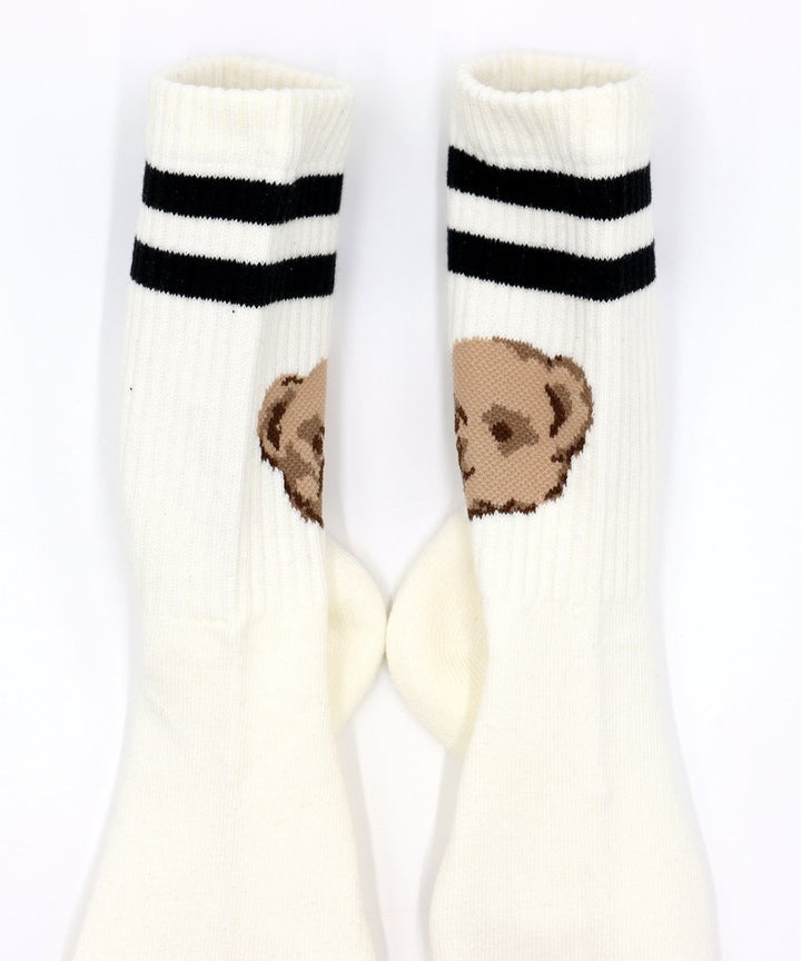 Bear Socks - White