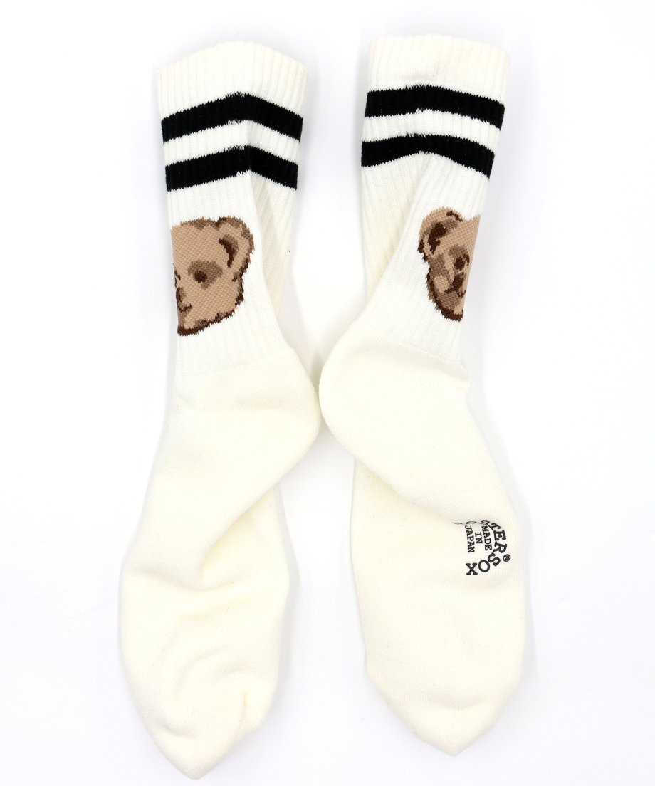 Bear Socks - White