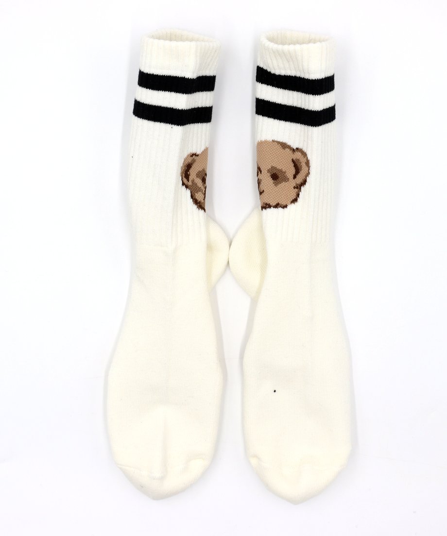 Bear Socks - White