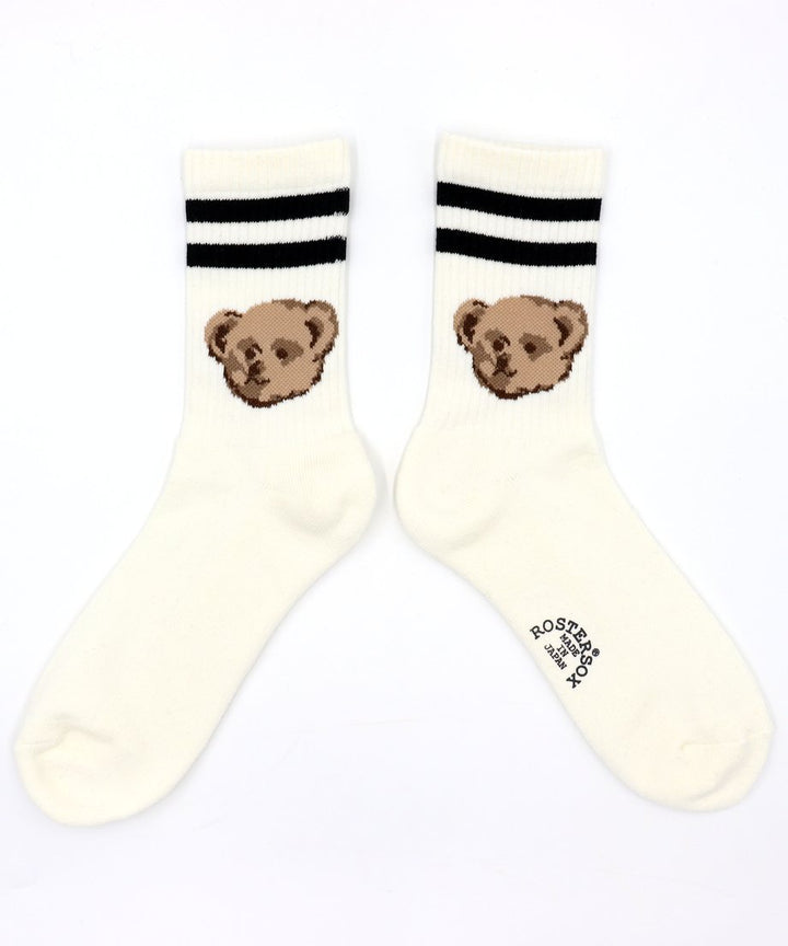 Bear Socks - White