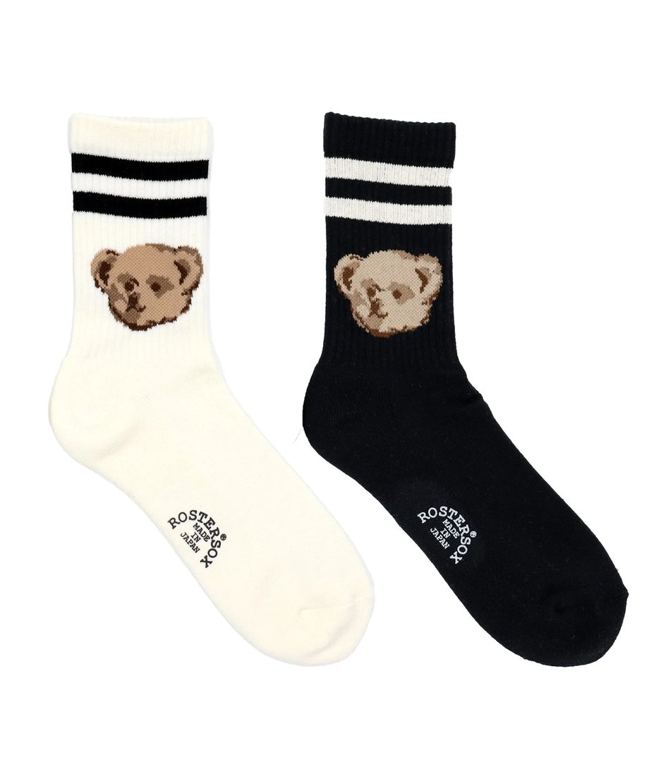 Bear Socks - White