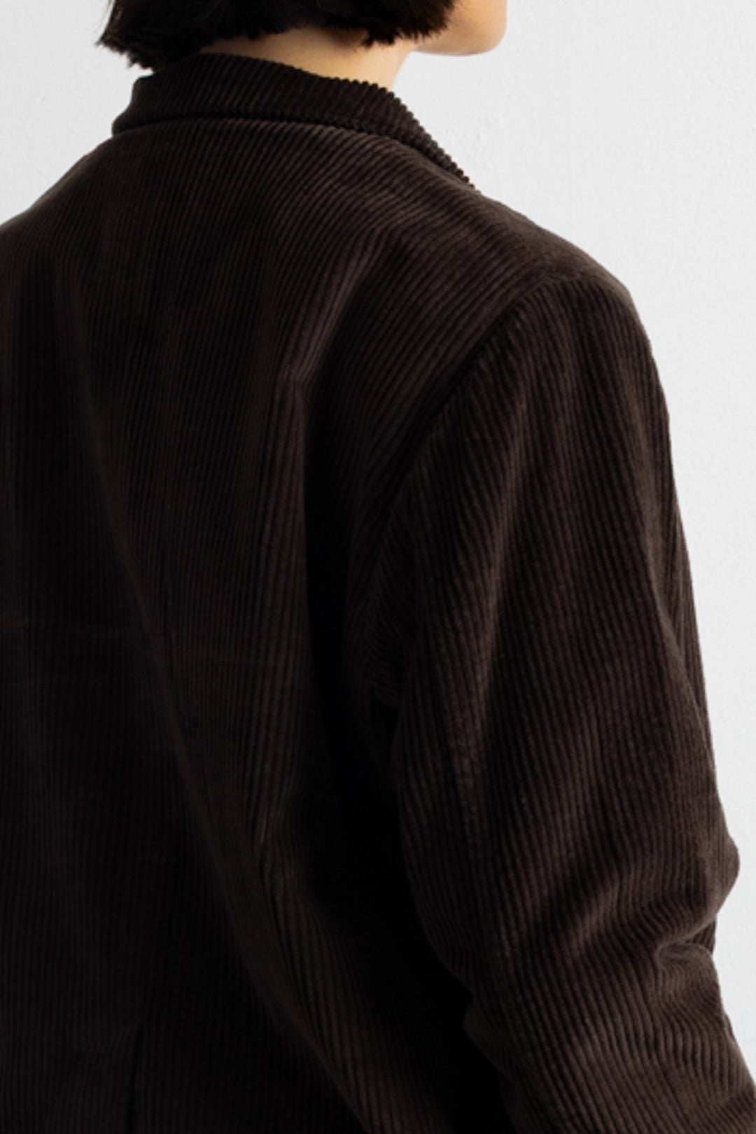 Relaxed Fit Blazer - Chocolate Chunky Cord