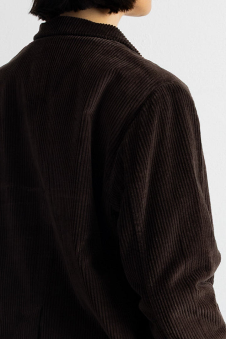 Relaxed Fit Blazer - Chocolate Chunky Cord