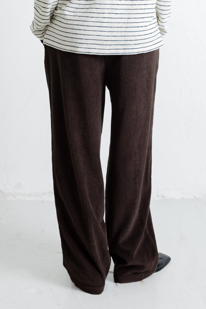 Suit Trousers - Chocolate Chunky Cord