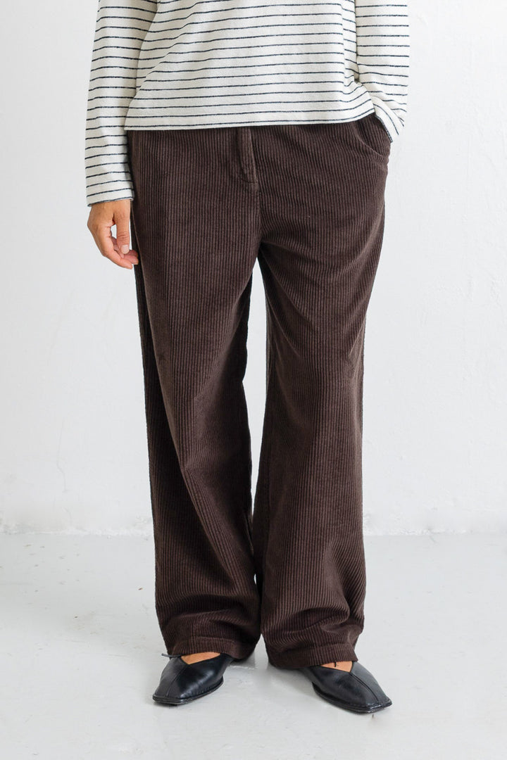 Suit Trousers - Chocolate Chunky Cord