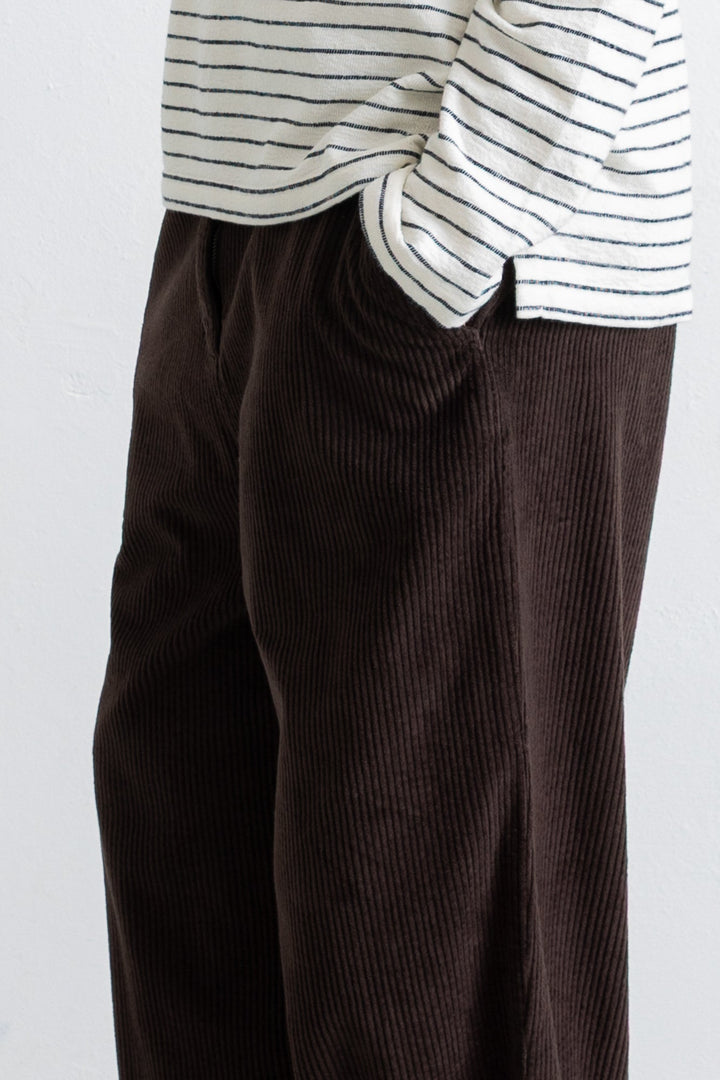 Suit Trousers - Chocolate Chunky Cord
