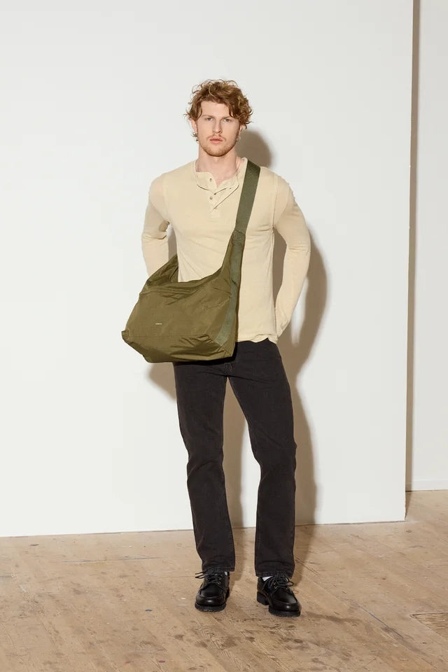 Grid Shoulder Bag - Olive