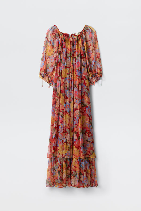 Hayden Chiffon Midi Dress - Chelsea Floral