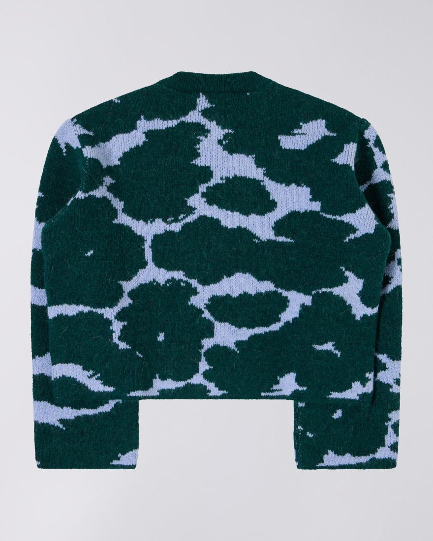 W' Gill Sweater - Light Blue / Green