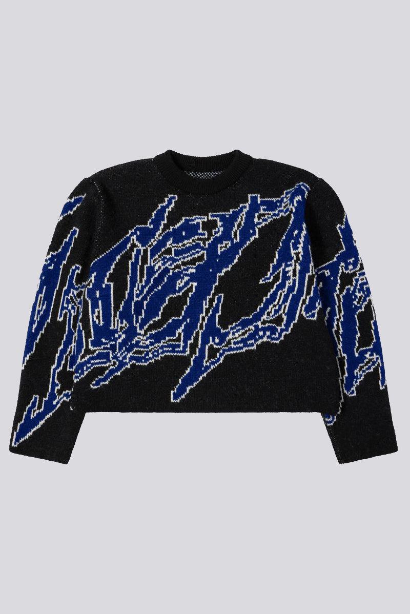 Gill Sweater - Black/Blue