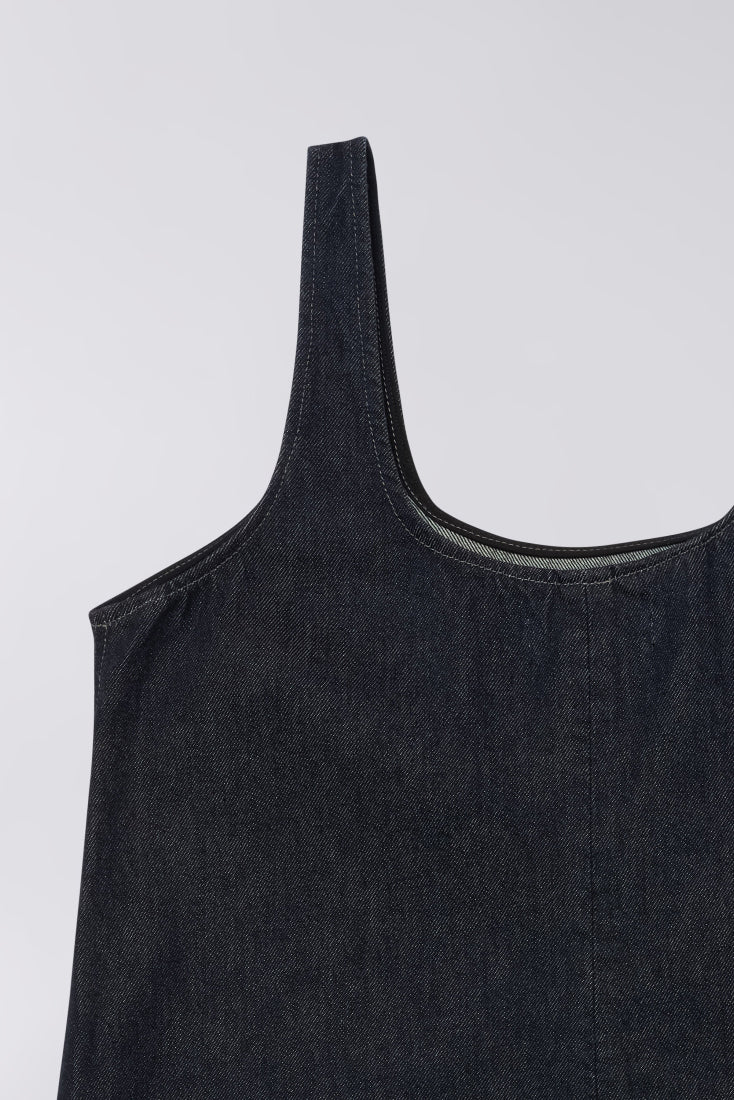 W' Ivy Dress - Blue Rinsed