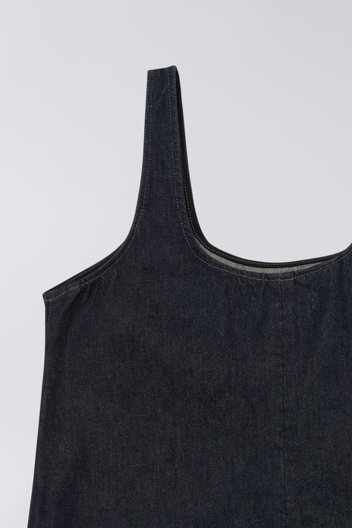 W' Ivy Dress - Blue Rinsed