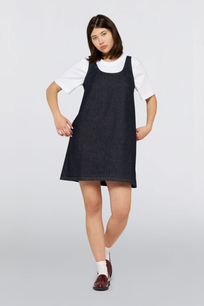 W' Ivy Dress - Blue Rinsed