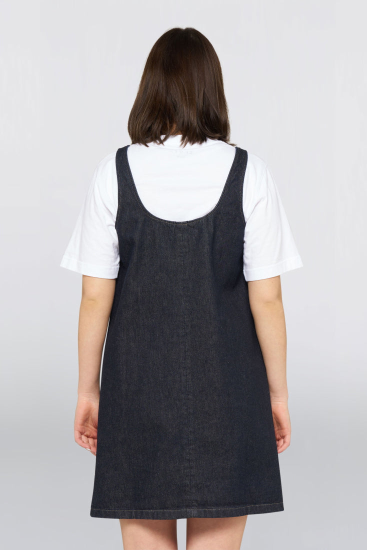 W' Ivy Dress - Blue Rinsed