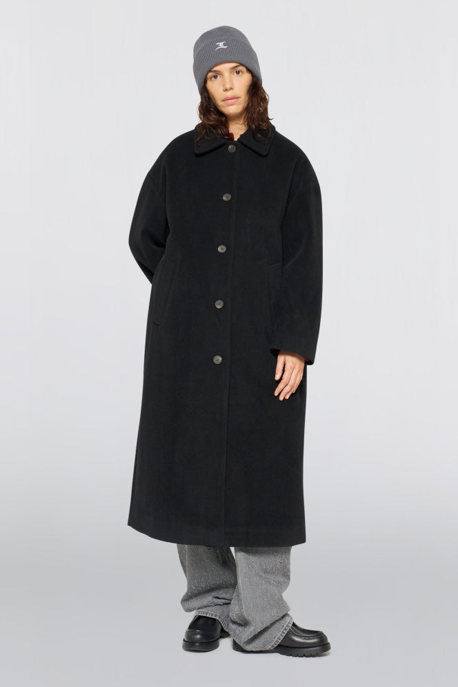 Amelia Wool Coat - Black