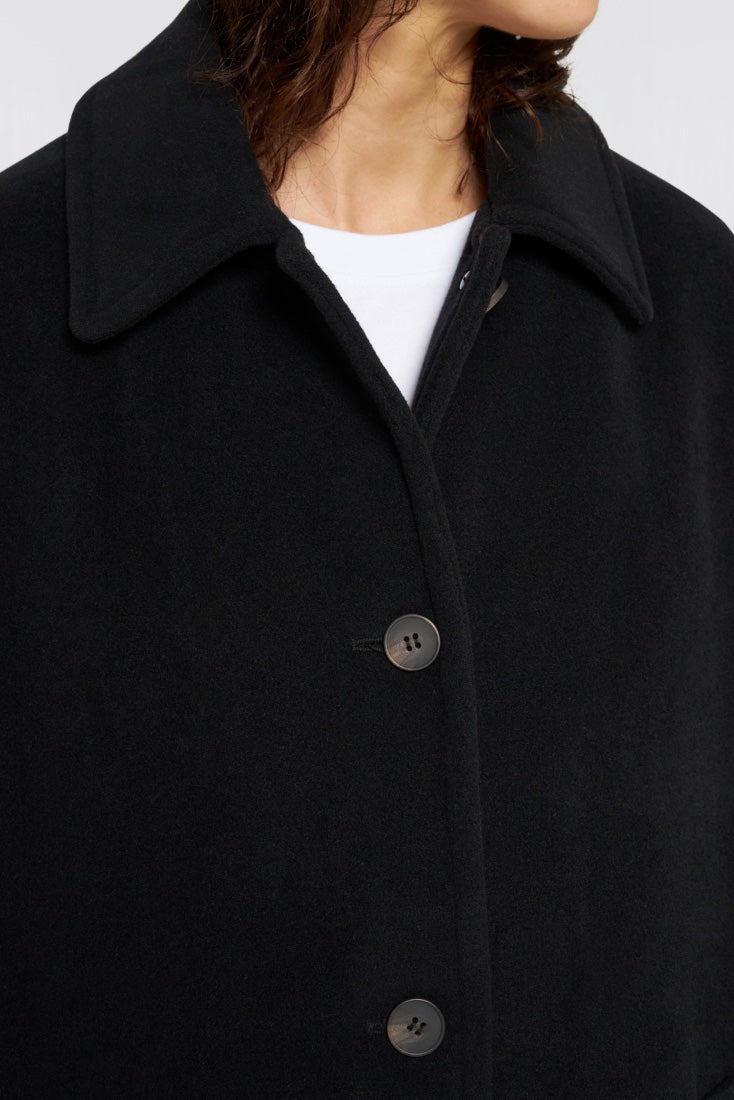 Amelia Wool Coat - Black