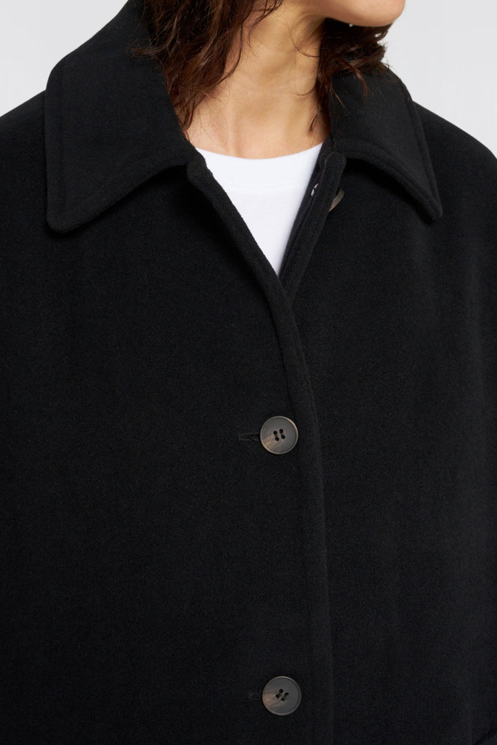 Amelia Wool Coat - Black