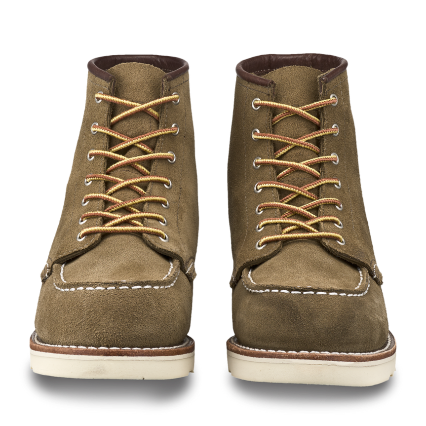 6" Moc Toe Women's Boots 3377 - Olive Mohave