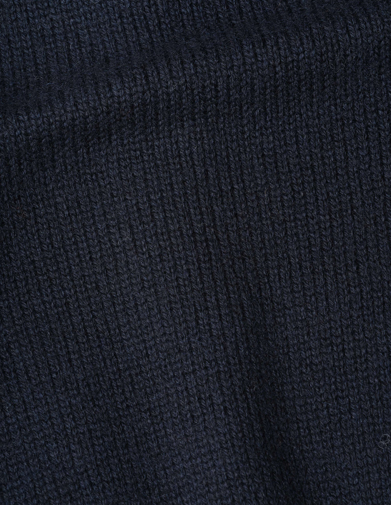 Wool Bomber Cardigan - Ink