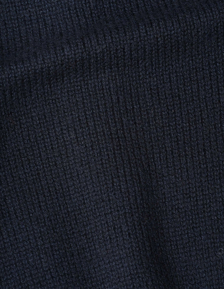 Wool Bomber Cardigan - Ink
