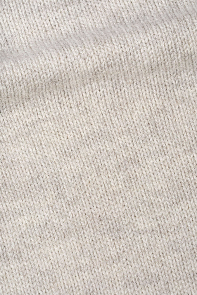 Chunky V Neck Jumper - Limestone