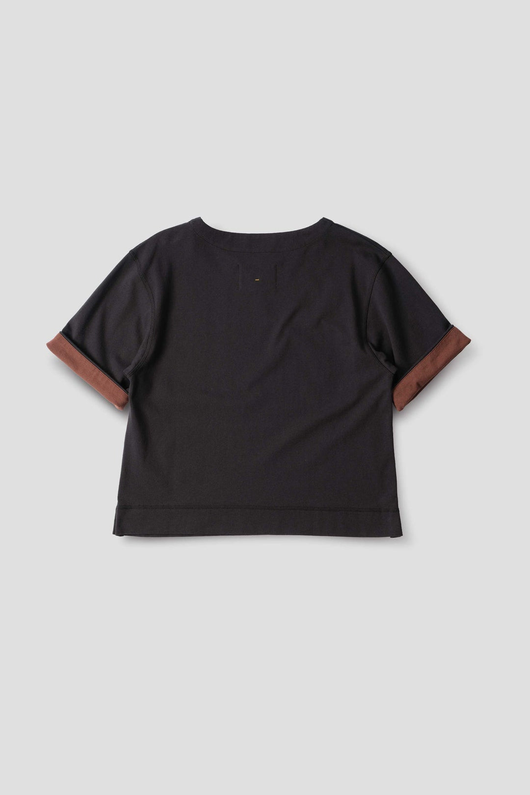 Cuffed T-Shirt - Black/Rust