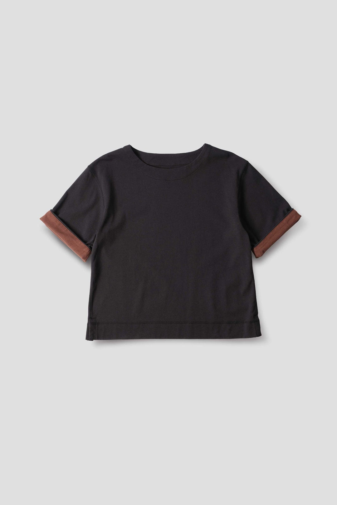 Cuffed T-Shirt - Black/Rust
