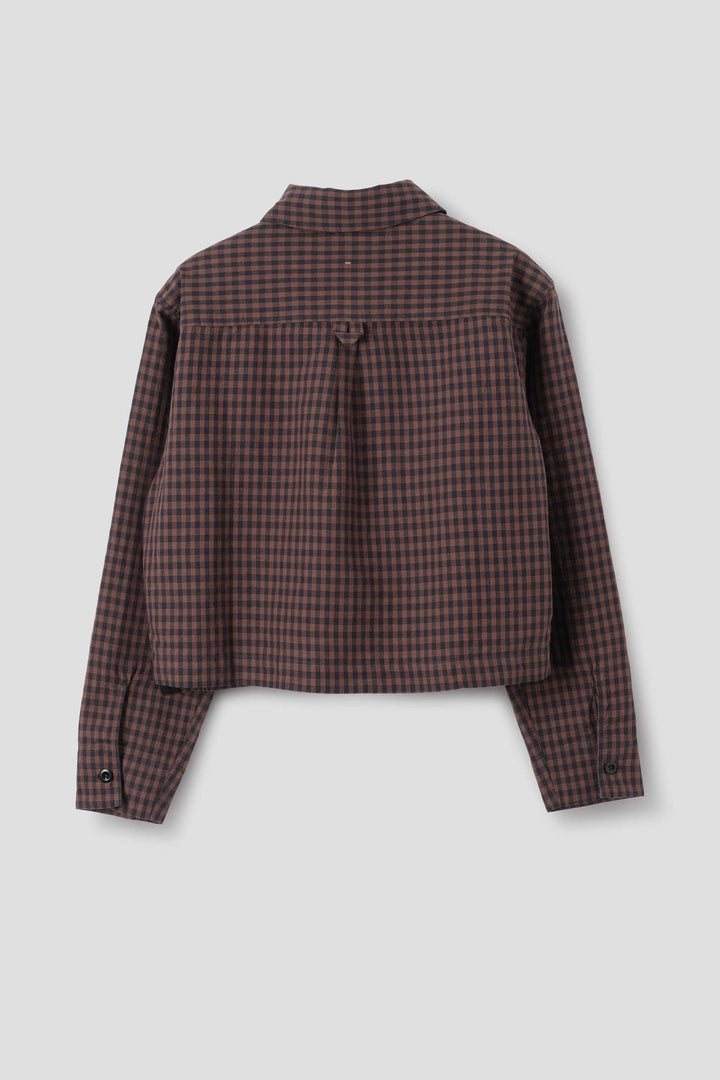 Double Pocket Shirt - Chestnut Gingham