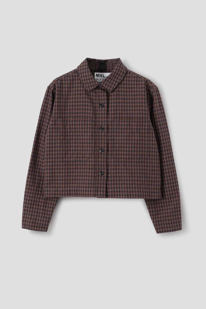 Double Pocket Shirt - Chestnut Gingham