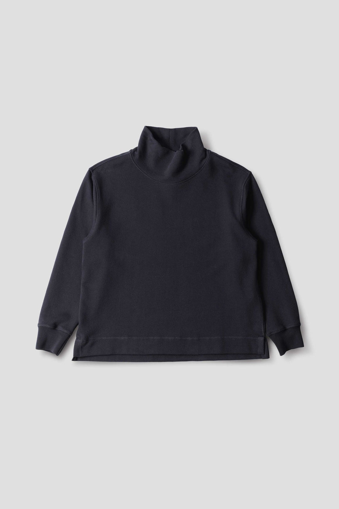 High Neck Loopback Sweatshirt - Midnight