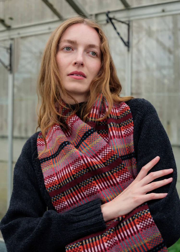 Modern Tartan Scarf - Forest