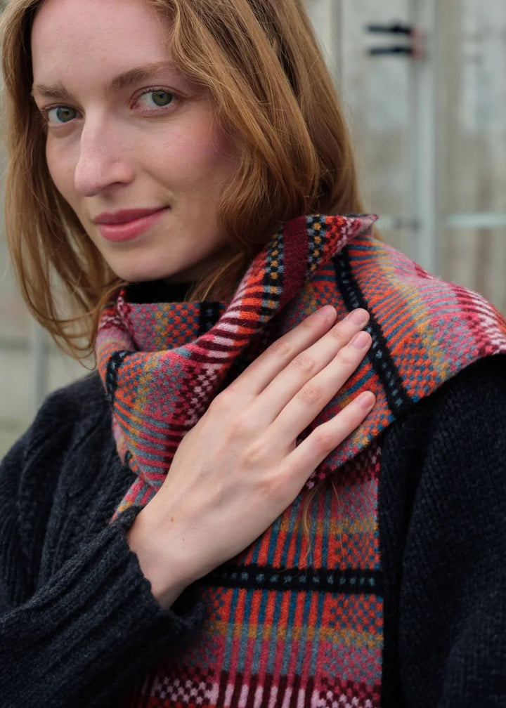 Modern Tartan Scarf - Forest